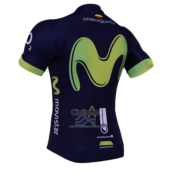 Movistar Ropa Ciclismo Culotte Corto 2017 Mangas Cortas Negro